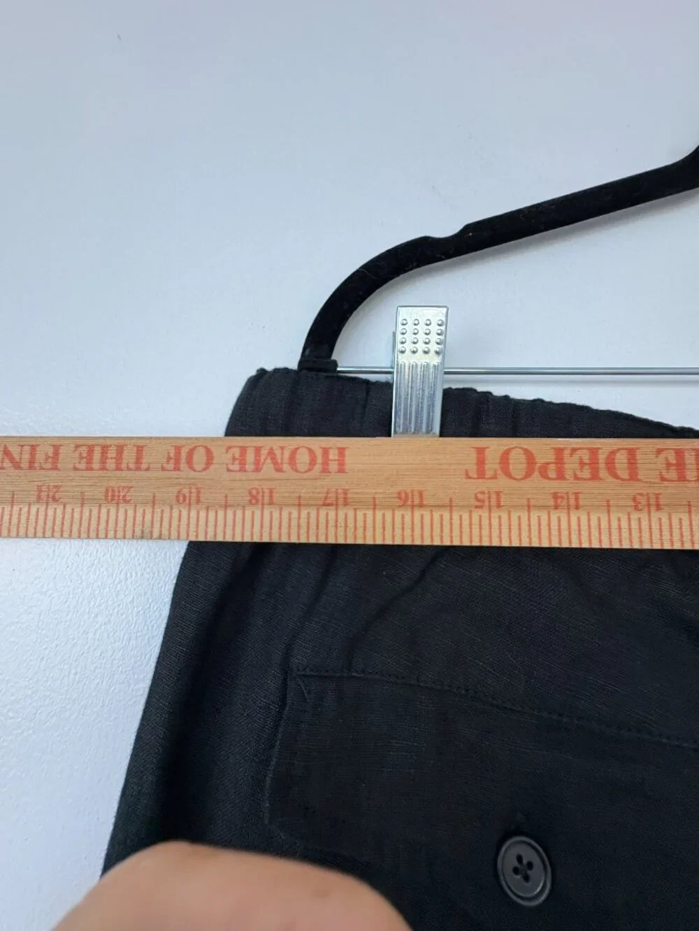 Banana Republic Black Wide-Leg Linen Pants Size XL Minimalist Capsule
